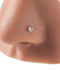 Simple Heart Nose Stud