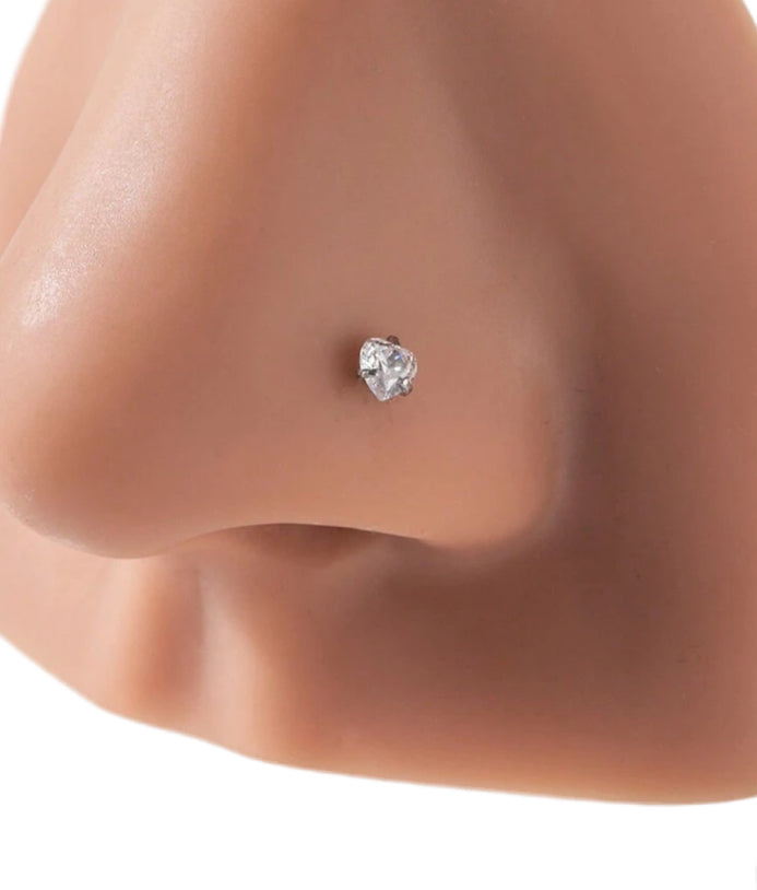Simple Heart Nose Stud