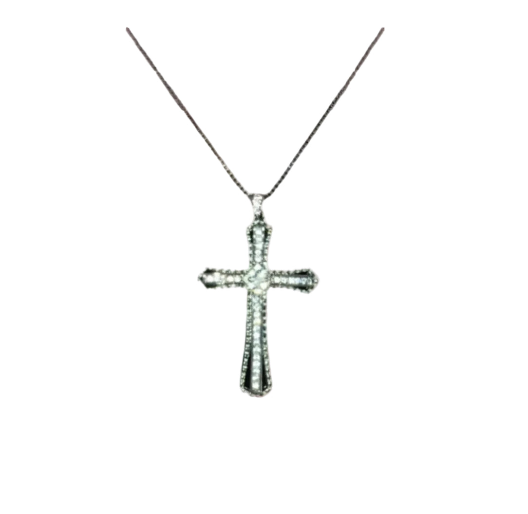 Halo Cross Necklace