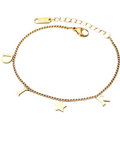 Gold D Star Bracelet