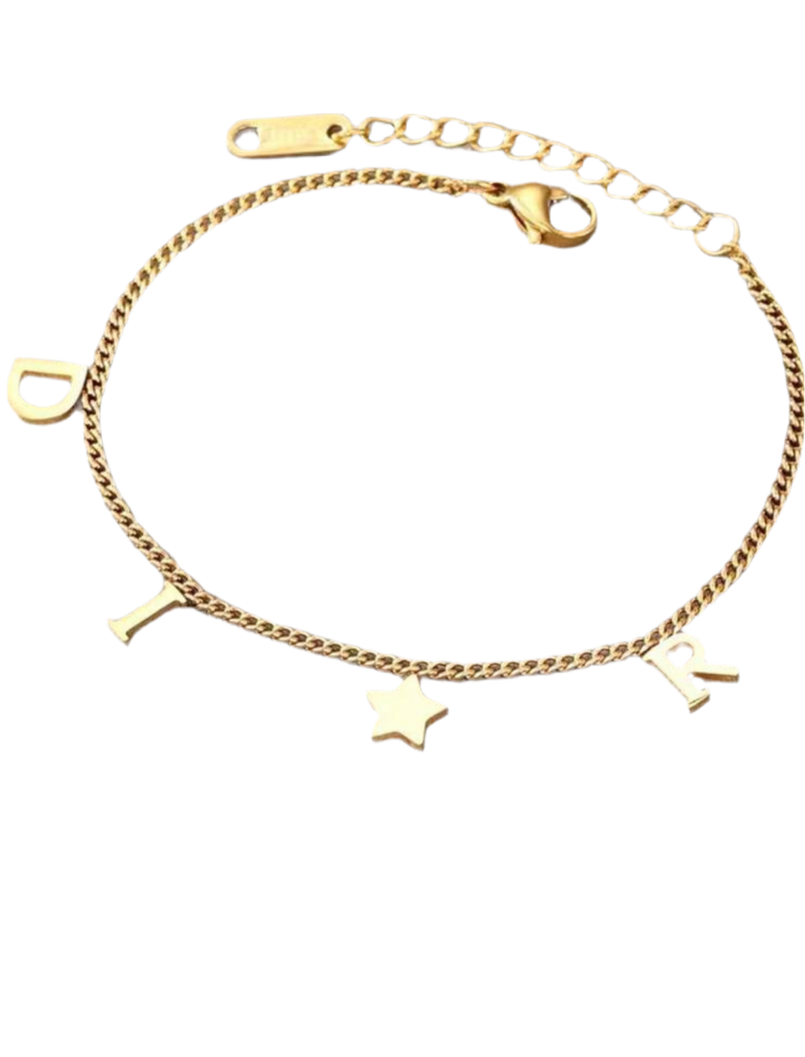 Gold D Star Bracelet