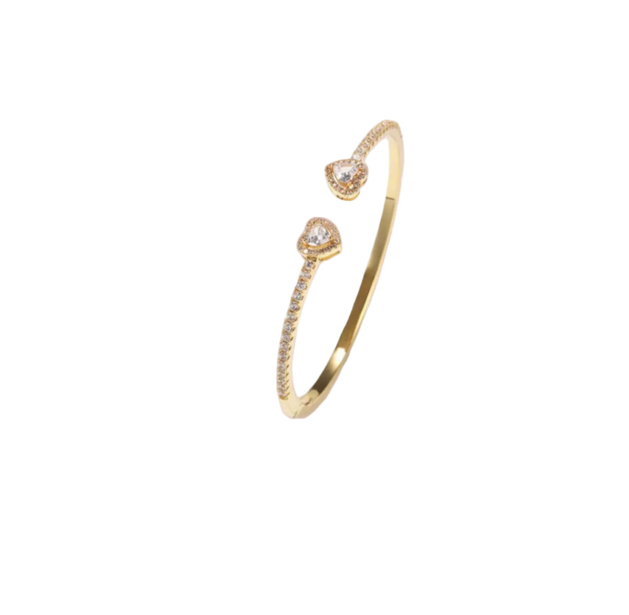 Celeste Heart Bangle (gold)