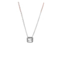Argent Square Necklace & Earrings