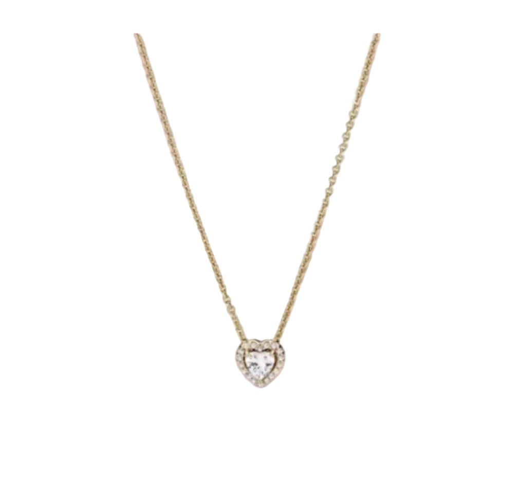 Arabella Heart Necklace (Gold)