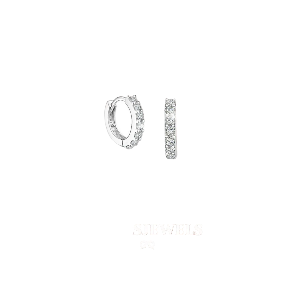 Simplistic Bling Hoops