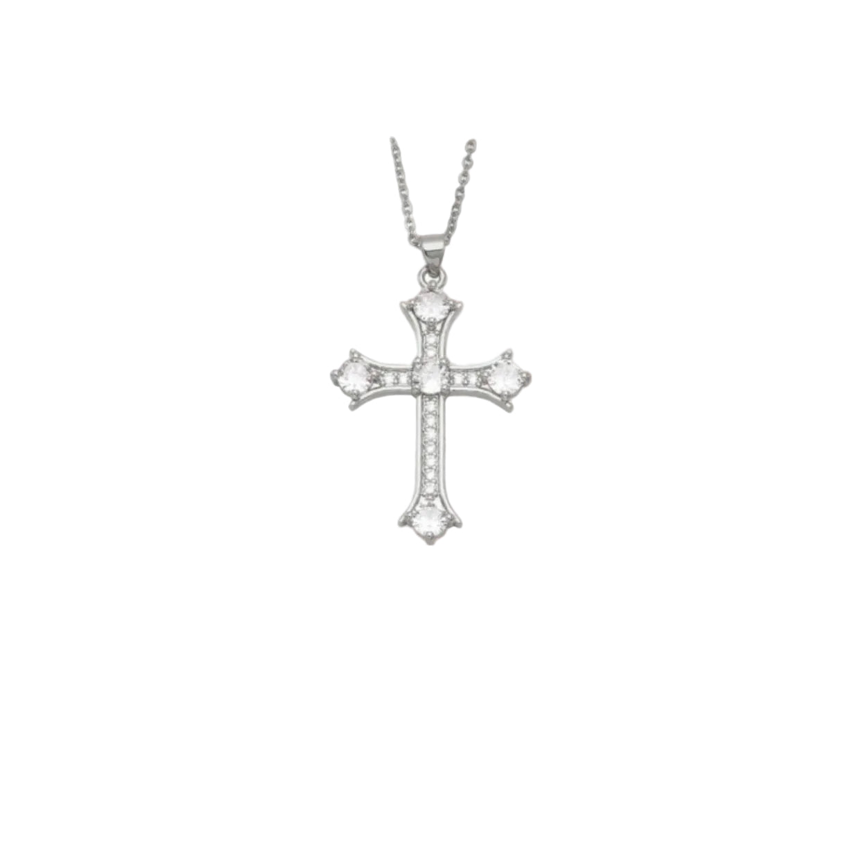 Angels Cross Necklace (silver)