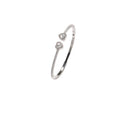 Celeste Heart Bangle (silver)