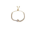 Modern Square Tennis Bracelet (gold)