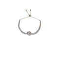 Modern Square Tennis Bracelet (silver)