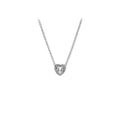 Silver Arabella Heart Necklace