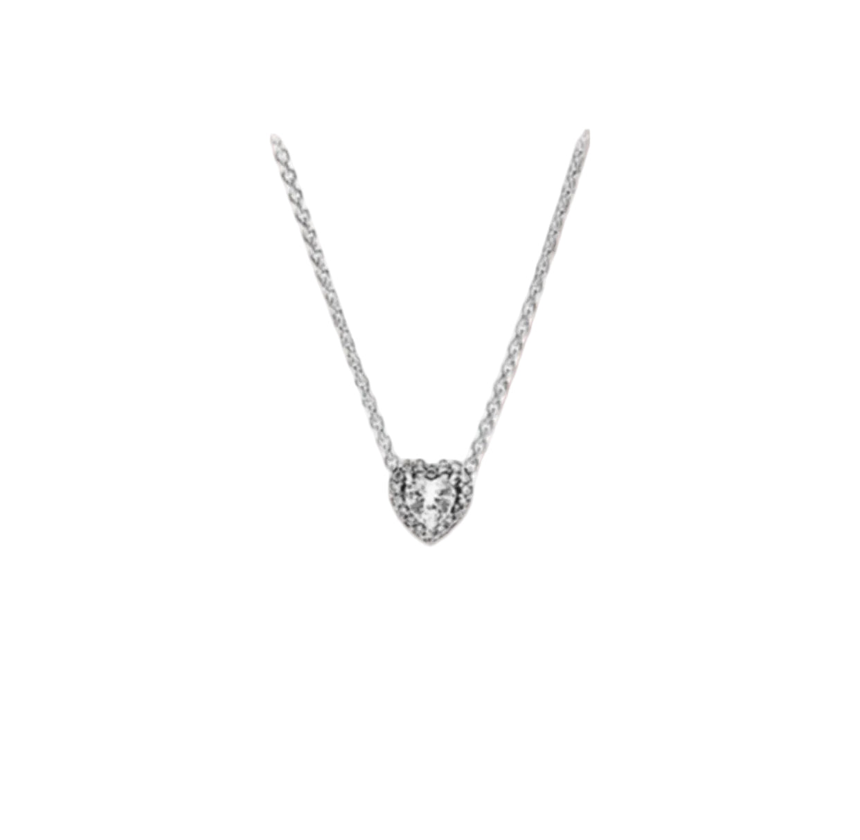 Silver Arabella Heart Necklace