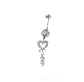 Forever Love Belly Bar (silver)